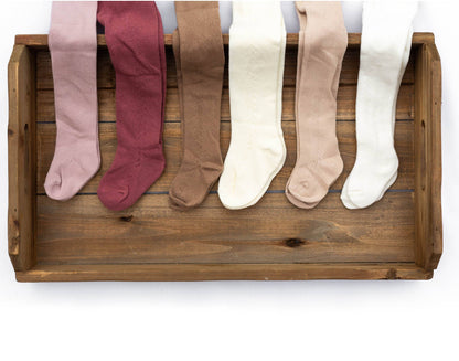 Baby Girl french tights Cotton Knit Lace stocking