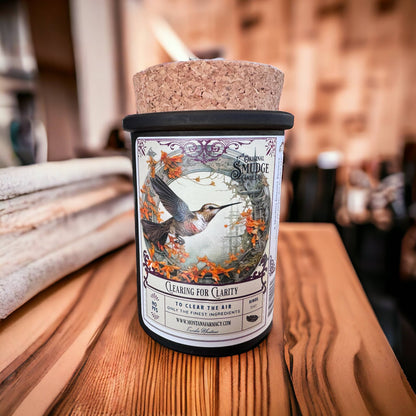 Clearing for Clarity Smudge Candle the Humming Bird