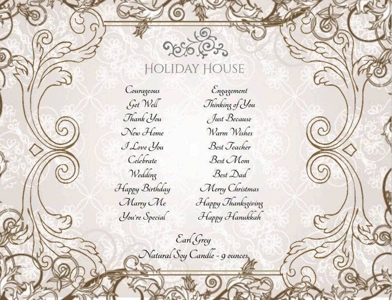 "Celebrations" Candle