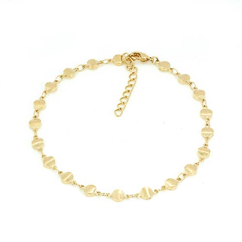 14K Gold-Plated Anklet Bracelet