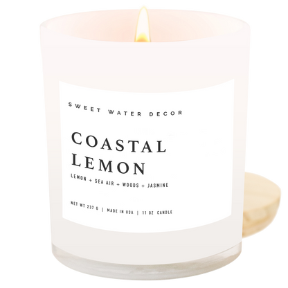 Coastal Lemon 11 oz Soy Candle