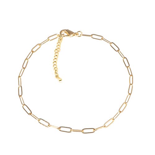 14K Gold-Plated Anklet Bracelet