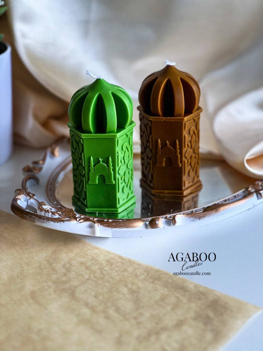 Castle Cylindrical Candle 2x4.5in - Religion - Shaped