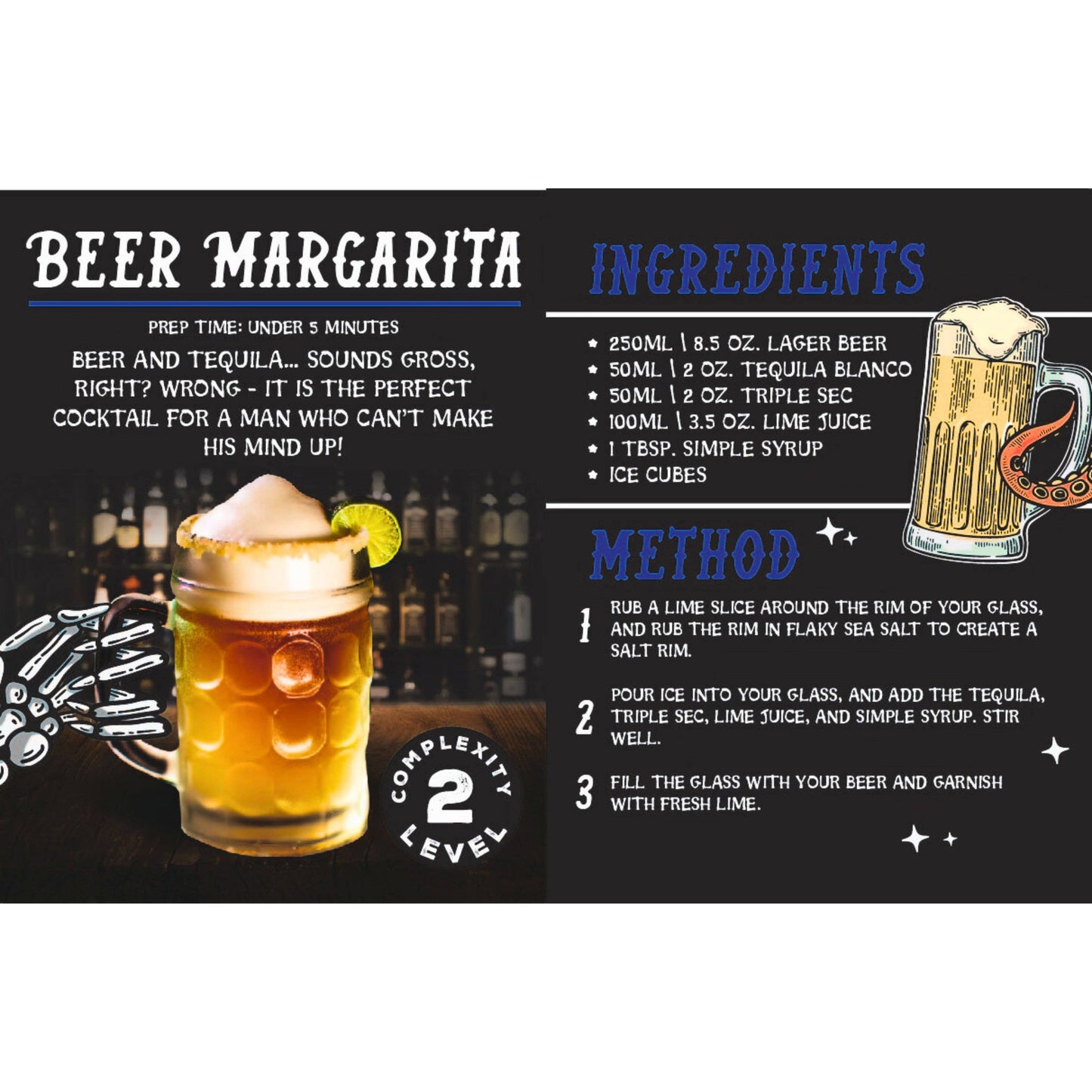 Cocktails For Real Men Gift Book - Novelty Mens Gifts