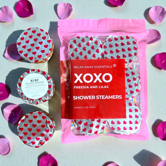Relax Away Essentials - XOXO Shower Steamers 6 Pack - Made in USA