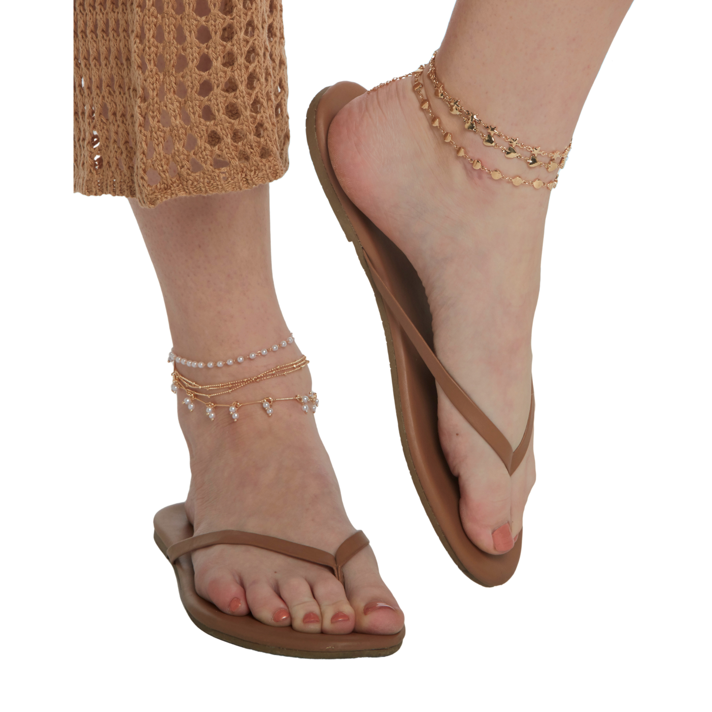 14K Gold-Plated Anklet Bracelet