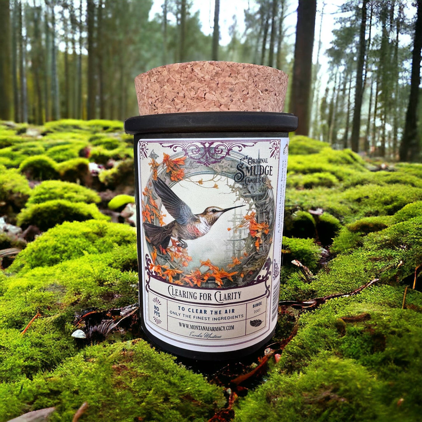 Clearing for Clarity Smudge Candle the Humming Bird