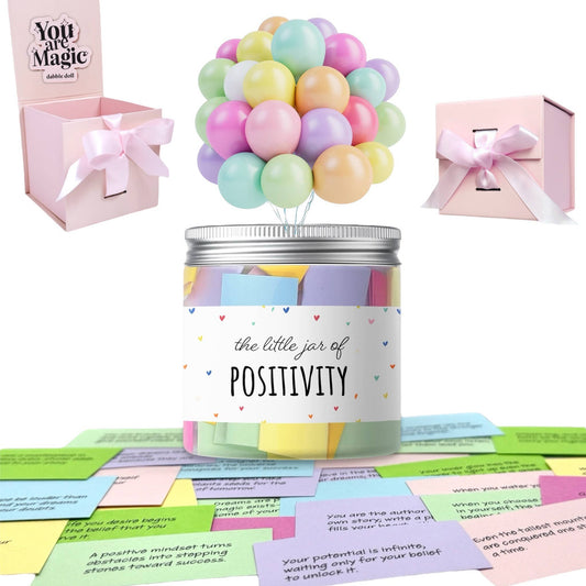 Dabble Doll - Positivity Jar, Motivation Encouragement Cards with Gift Box