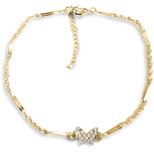 14K Gold-Plated Anklet Bracelet