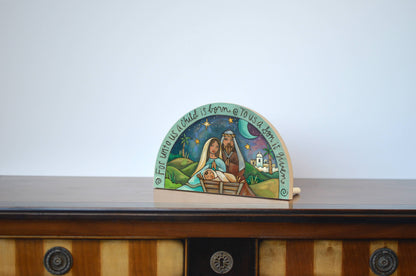 Escultura de madera del Nacimiento "La Sagrada Familia"