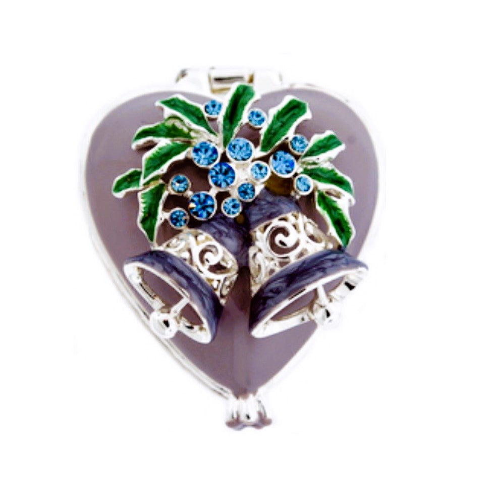 Mini Heart Trinket Box With Bells