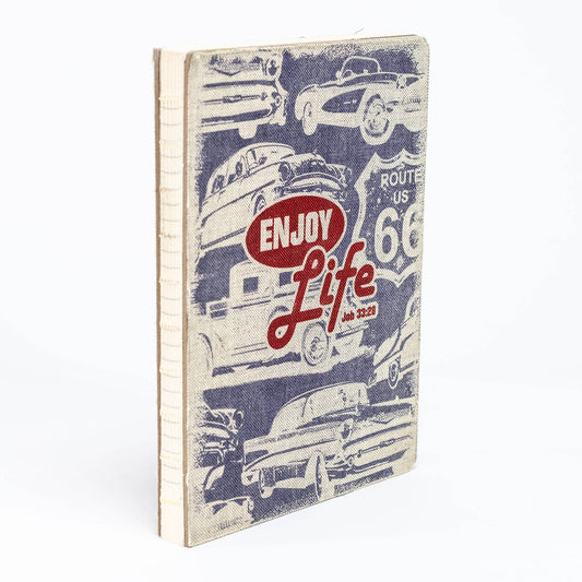 Divinity Boutique - God's Garage: Canvas Journal, Enjoy Life