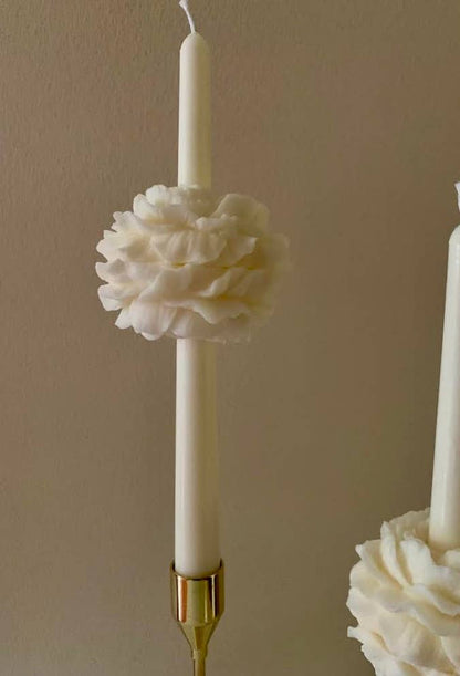 Peony Candle Flower For Candlestick / Set