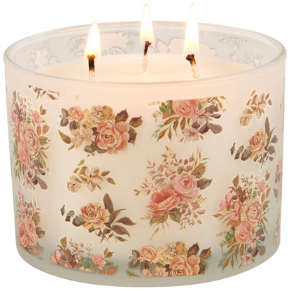 Cabbage Rose Candle