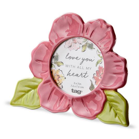 Bloom Photo Frame 3X3 Pink