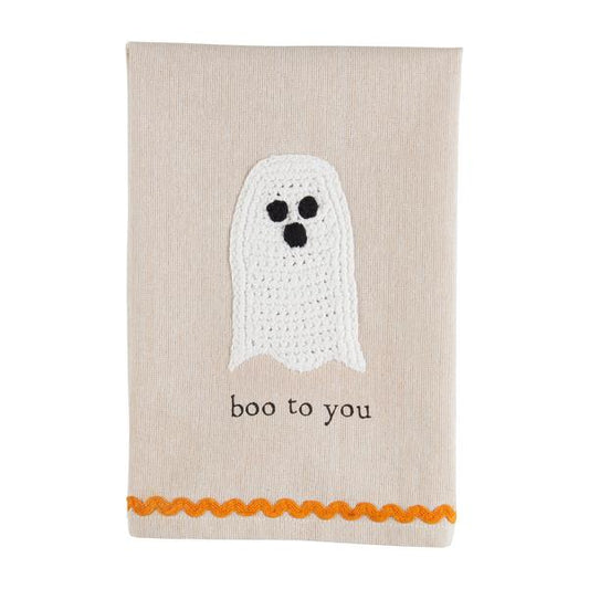 BOO CROCHET TOWEL