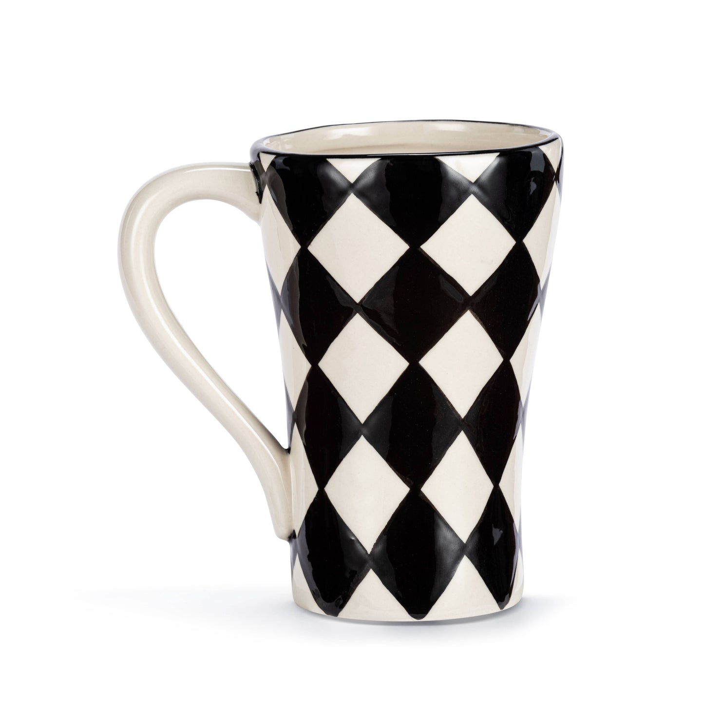 DEMDACO - Diamond Checker Red Heart Mug - 15oz