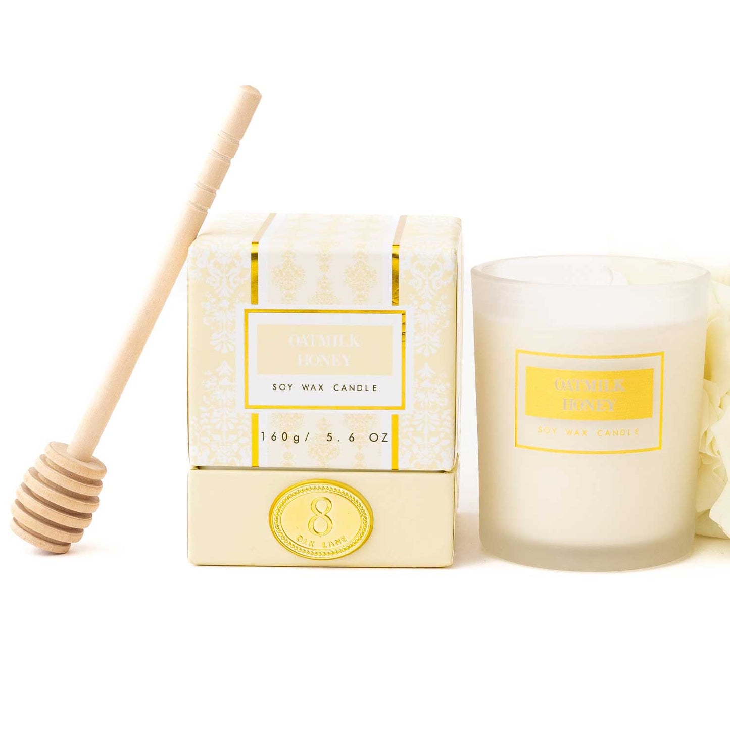 8 Oak Lane - Oatmilk Honey Boxed 5.6oz Candle