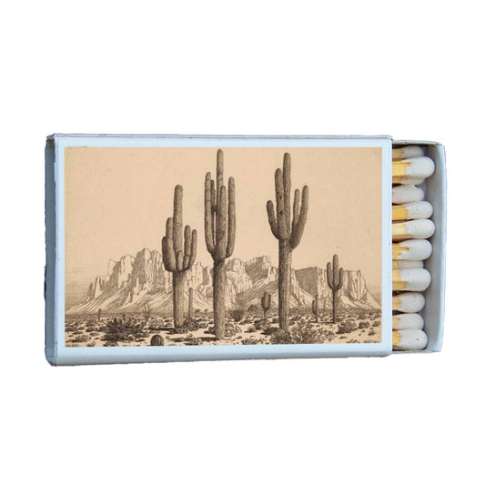 Cactus Arizona Matchbox • Candle Acc • Decorative Matches