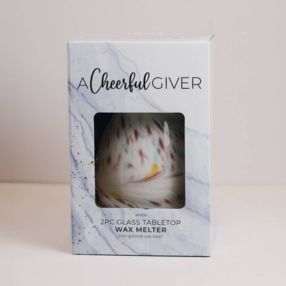 A Cheerful Giver - River Glass Wax Melter - Tabletop