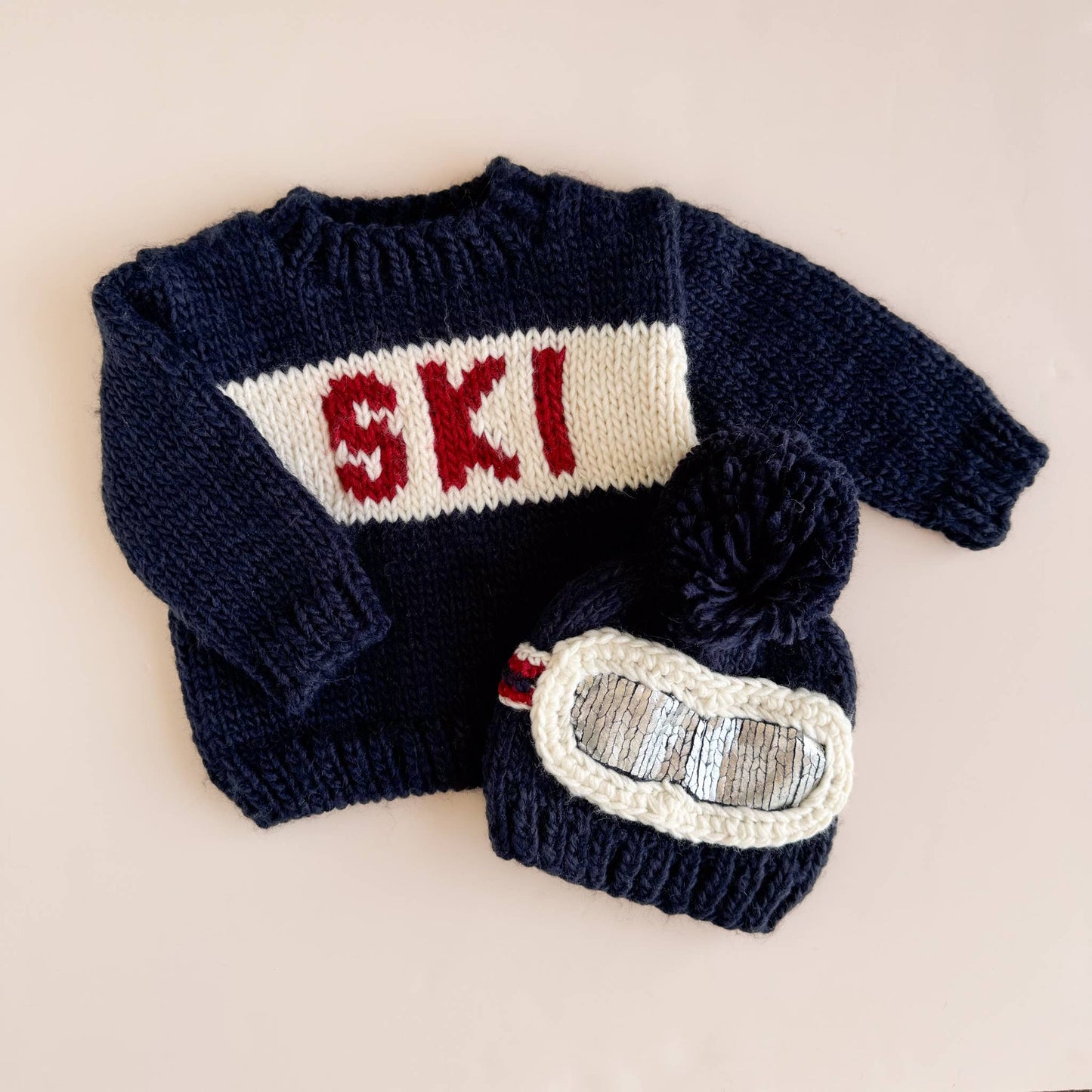 Ski Goggle Hat, Navy | Baby, Kids, Adult Matching Hat