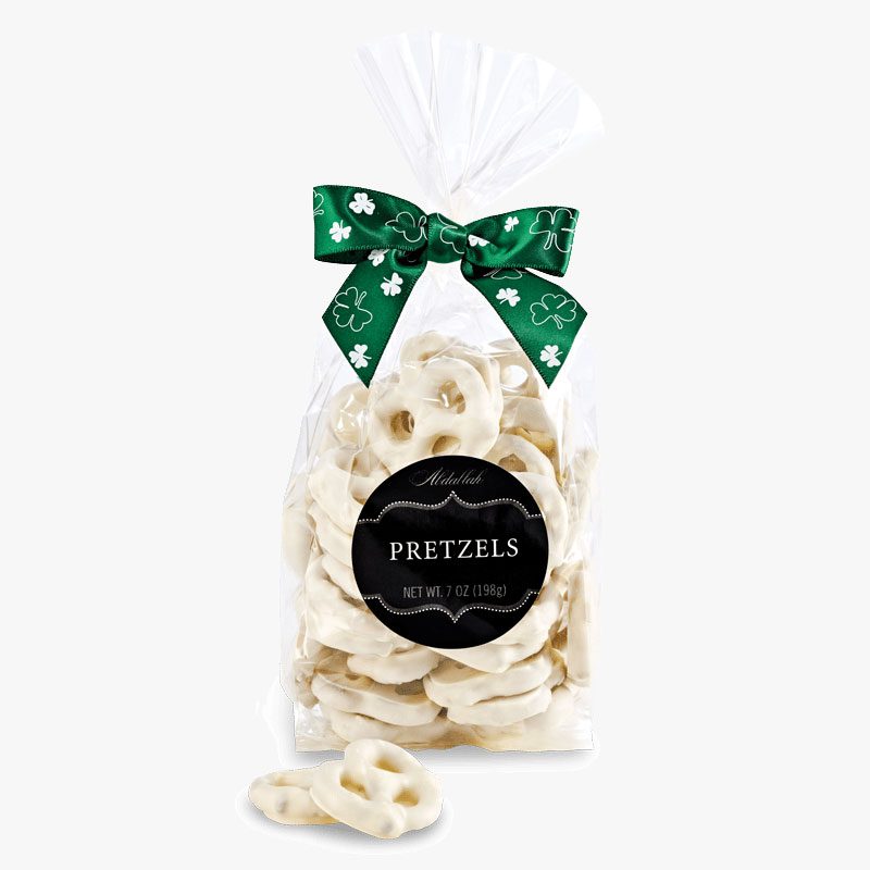 White Pretzels w/St Patrick’s Day Bow
