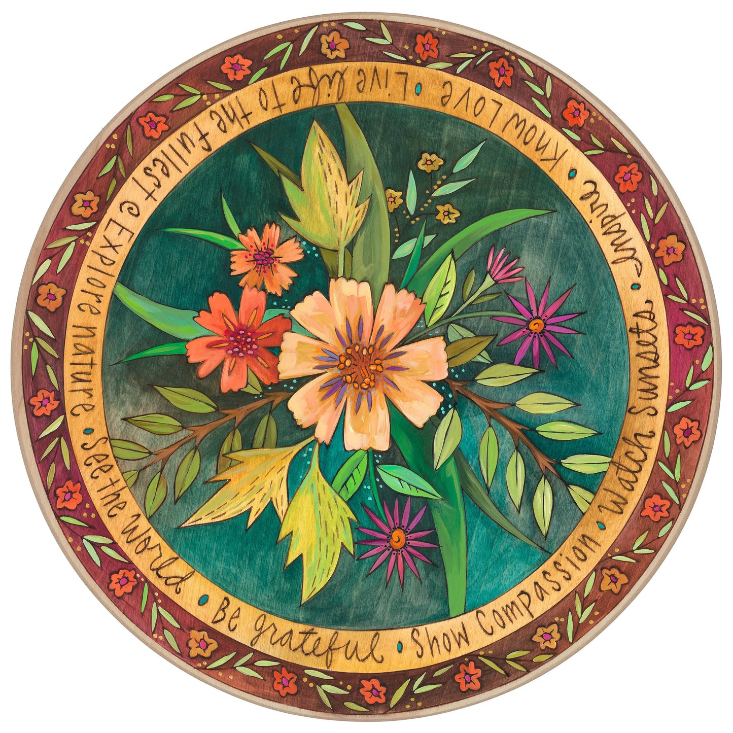 "Ramitas de primavera" Lazy Susan
