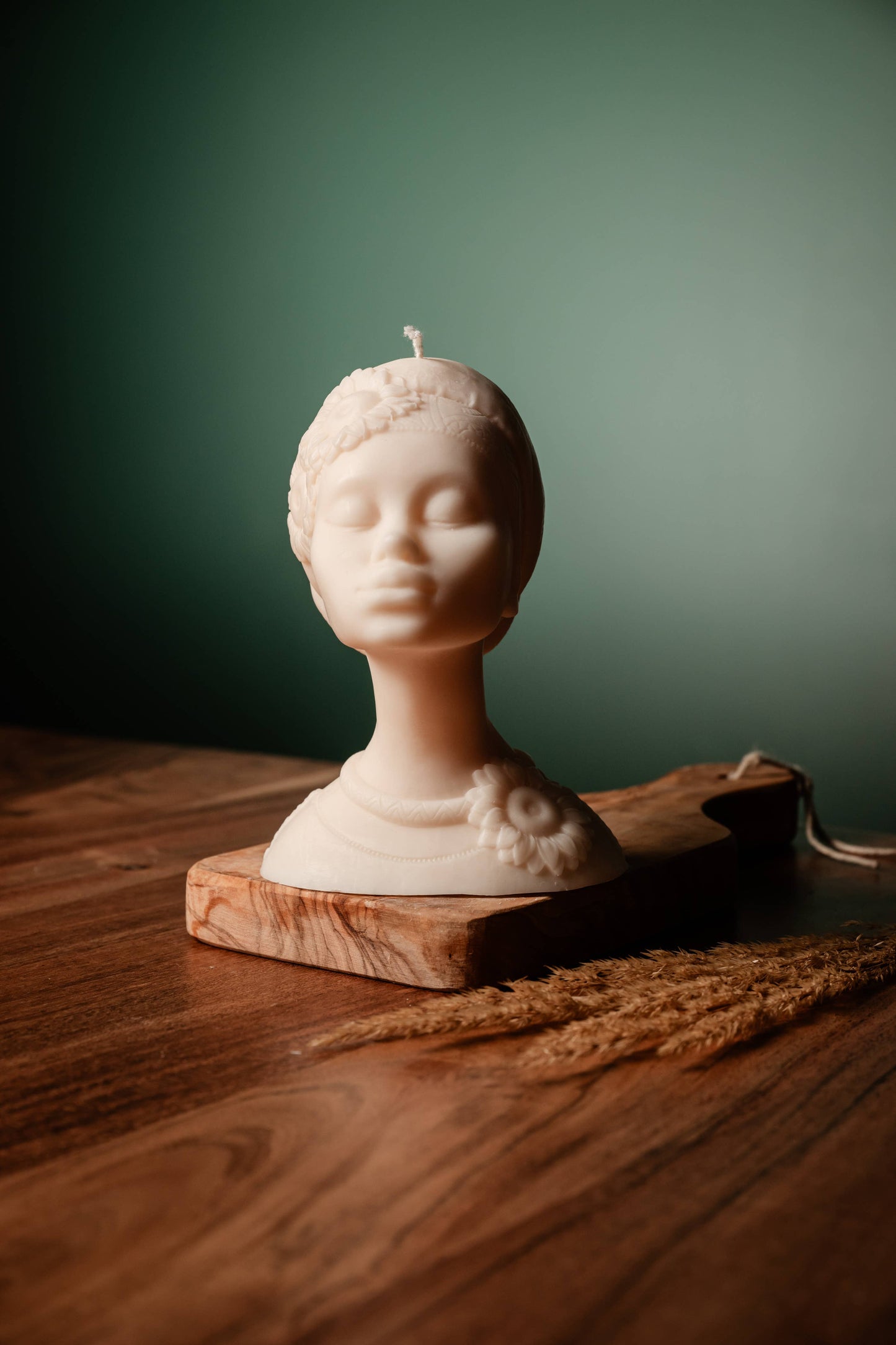 African Female Figure Candle