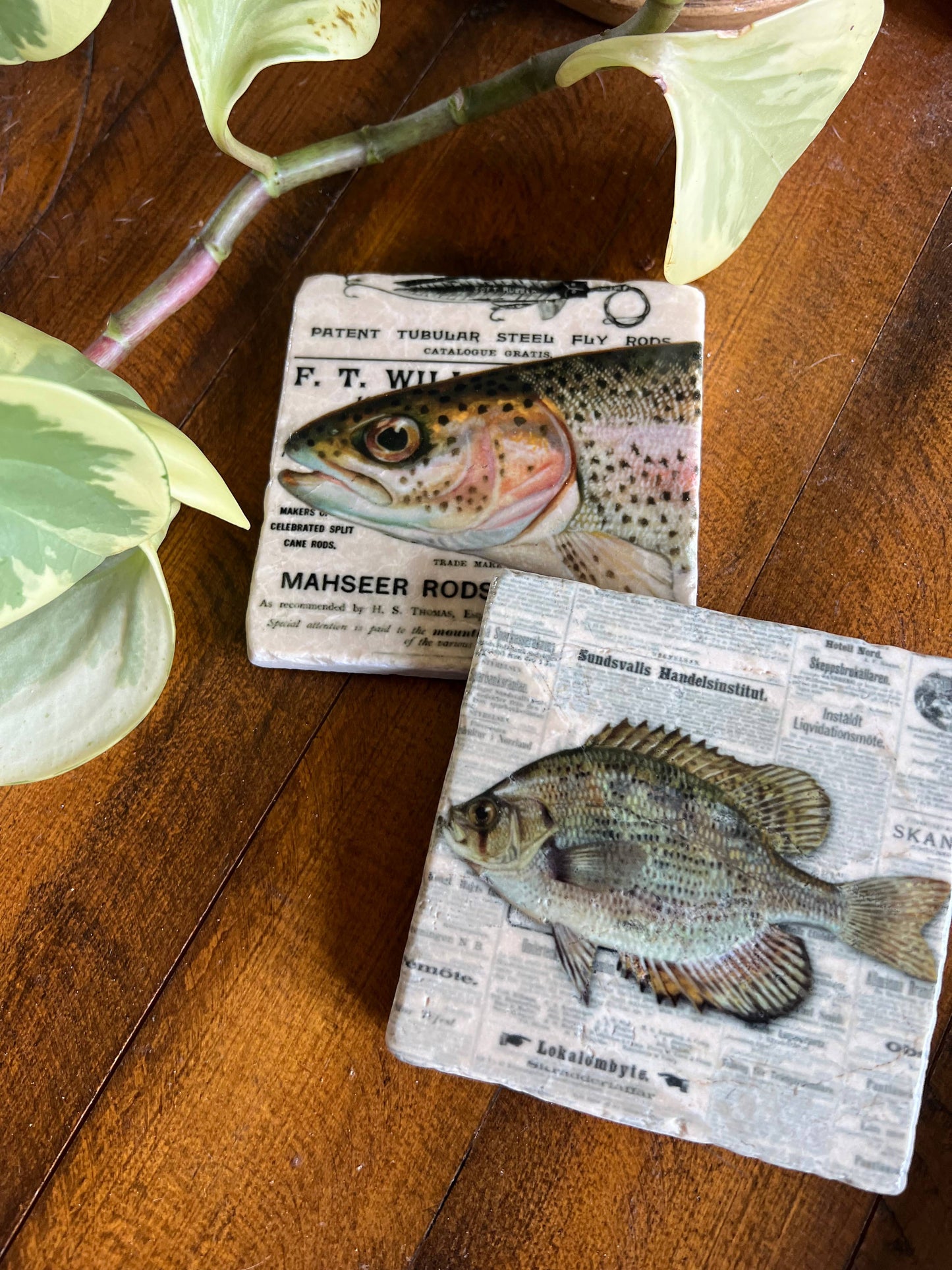 The Fisherman stone coaster-Assorted Designs