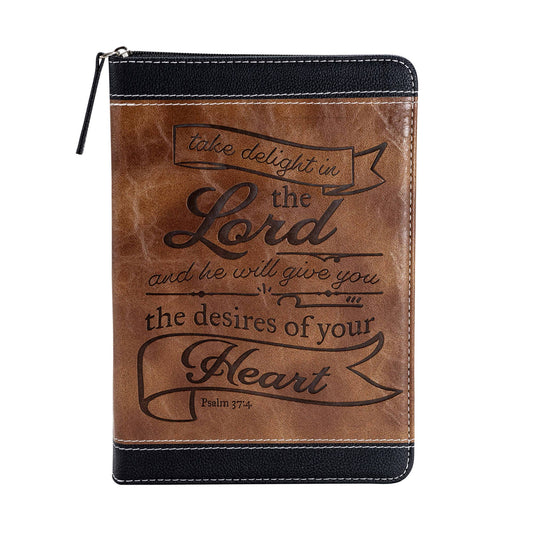 Divinity Boutique - Brown & Black Zippered Journal: Take Delight