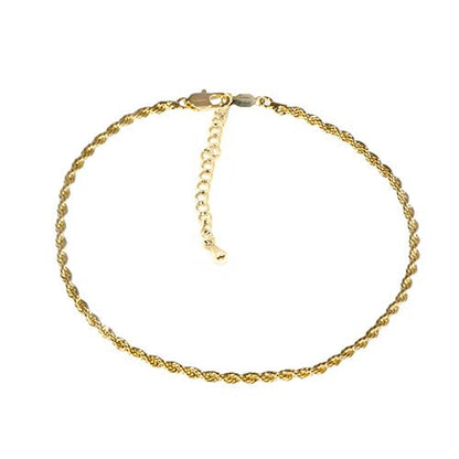 14K Gold-Plated Anklet Bracelet