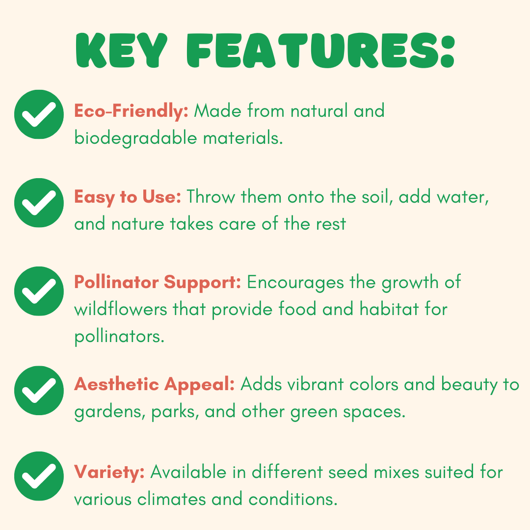 Blossombs Egg Box- Hello Spring- 7 Seed Bomb Balls