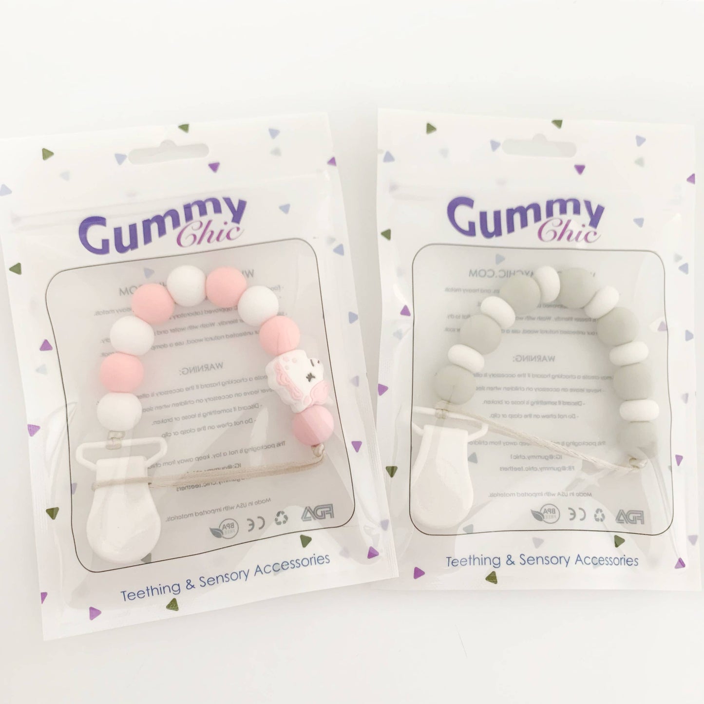 Unicorn Silicone Pacifier Clip