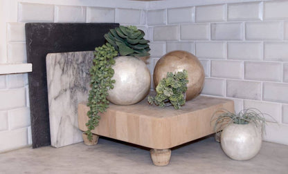 Capiz Round Vase (Smoke Gold)