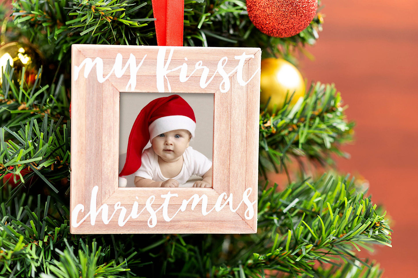 My First Christmas Pic Frame Orn