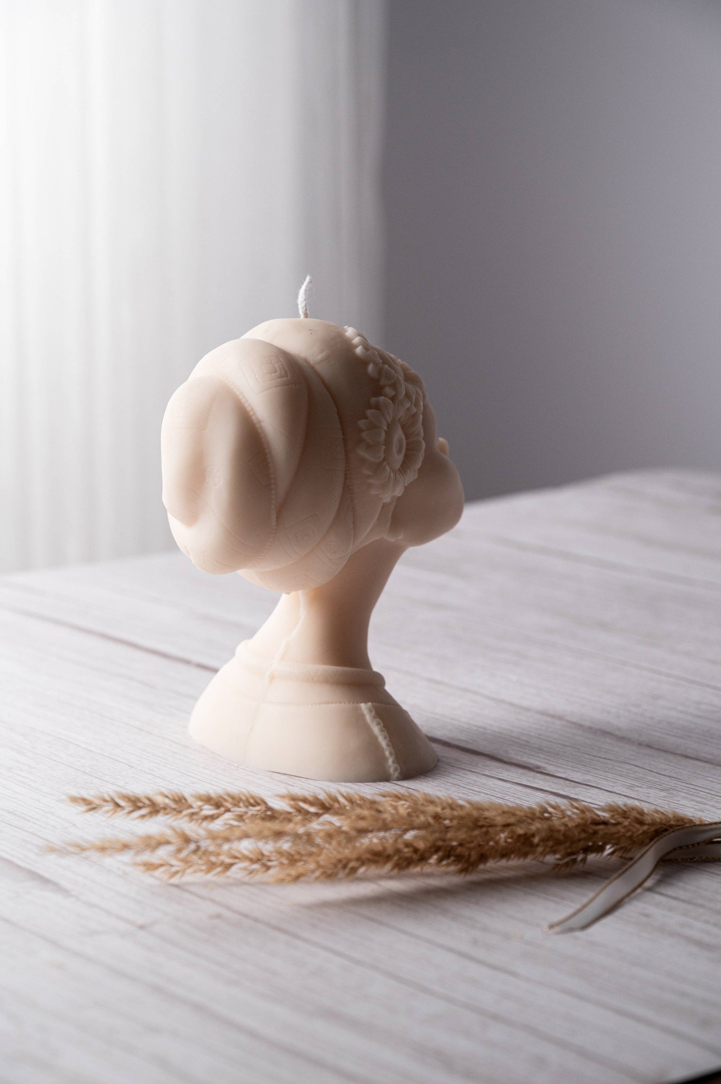 African Female Figure Candle