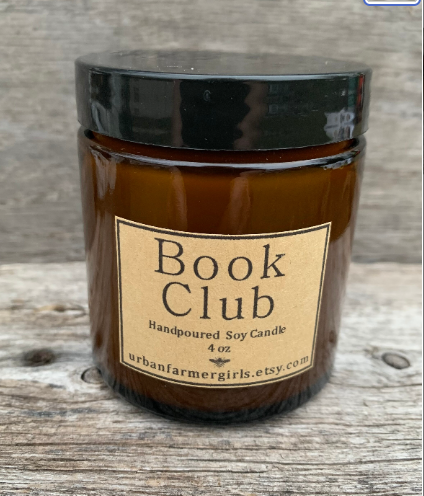 Book Club Hand Poured  4 oz Soy Candle