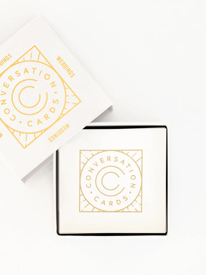 Wedding Conversation Cards: Case of 12 with Free Display