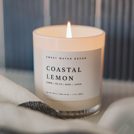Coastal Lemon 11 oz Soy Candle