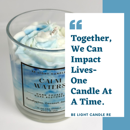 Calm Waters, Scented Soy Candle | Gifts For Friend | Coastal