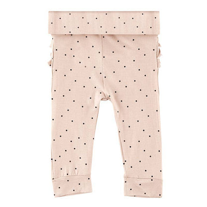 Grow with Me Pants with Ruffles - Polka Dot
