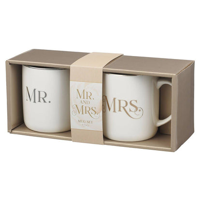 Mug Set 2pc Mr. & Mrs. 1 Cor. 13:4