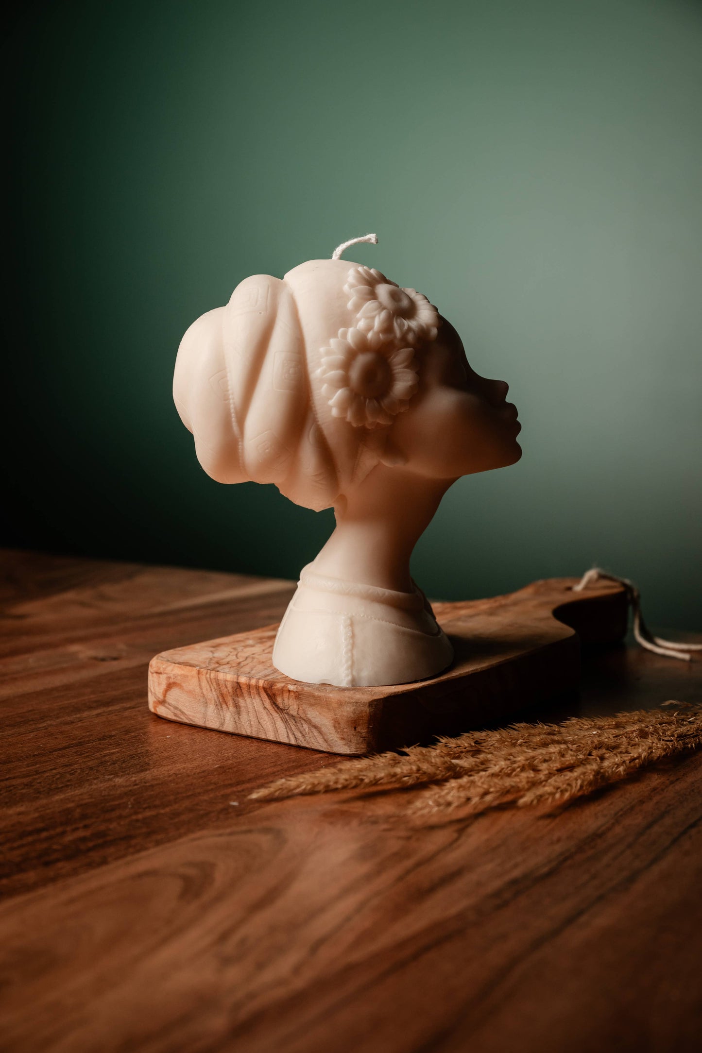 African Female Figure Candle