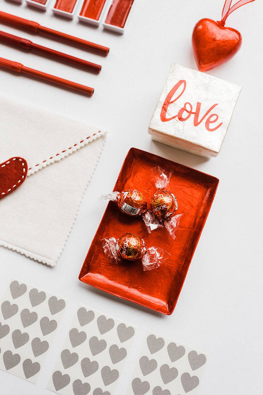 Capiz Box "LOVE" (Red/White) "3