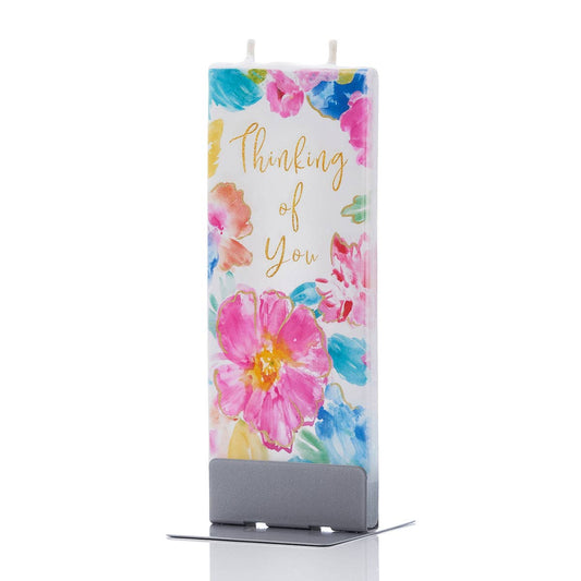 Flat Handmade Candle- Thinking of You Floral Print