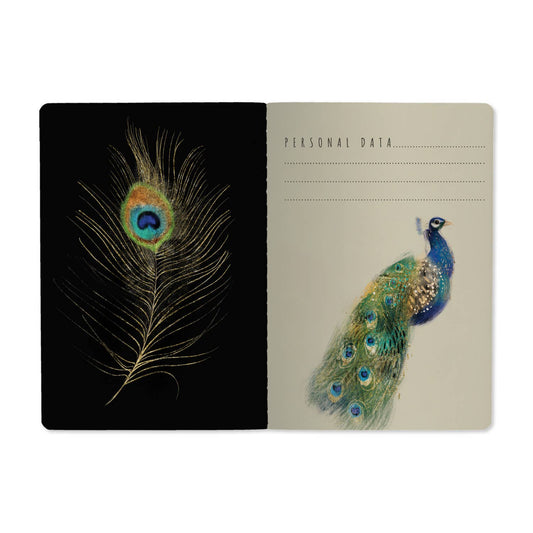 - A5 Notebook - Magic Peacocks