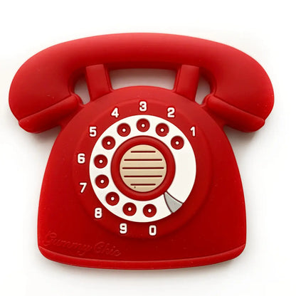 Vintage Phone Teether Toy for Teething Babies -Fun Baby Gift