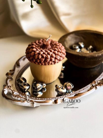 Christmas Pine Cone Candle 4x4in