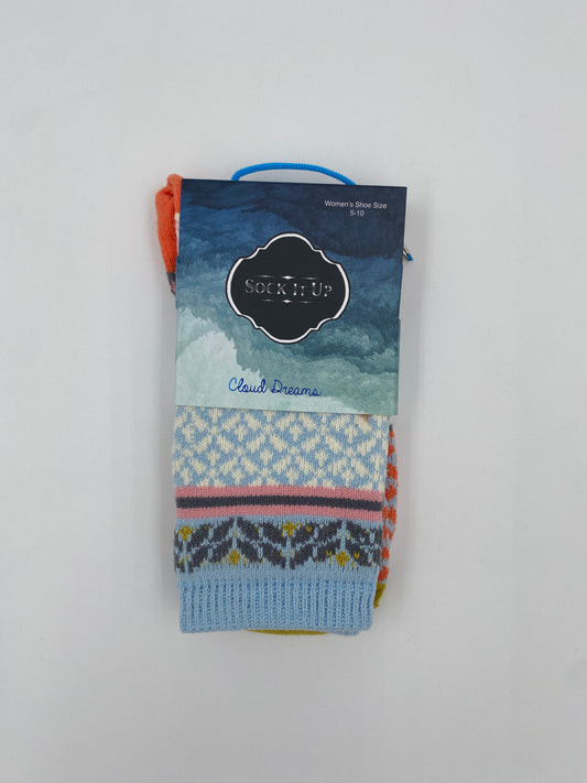 Cloud Dream Double Knit Socks - Ava