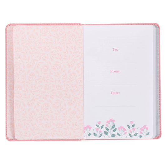 Christian Art Gifts - Devotional Look Up, Girl Faux leather